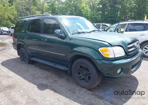 2004 Toyota Sequoia Limited V8 из США, поврежденный, VIN 5TDBT48A64S228303